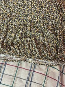 Flowy Geometric Print Long Sleeve Formal Top