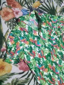 Vibrant Tropical Print Shirt