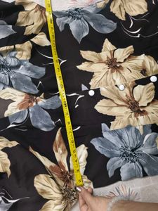 Floral Print Button-Up Top for women in xl