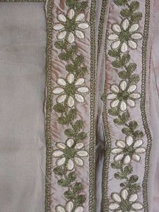 Elegant Embroidered gown with dupatta