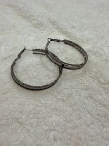 Sparkling Hoop Earrings
