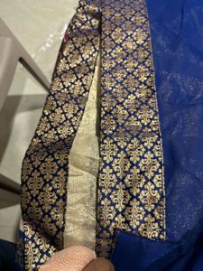 Beautiful Blue &amp; Gold Saree