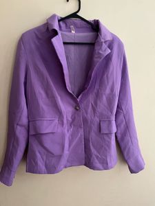 Lilac Tailored Blazer &amp; Straight-Leg Trouser Set