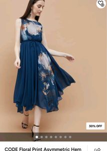 Beautiful Floral Print Midi Dress