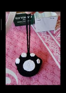 154.Cute Cat Paw Keychain Charm