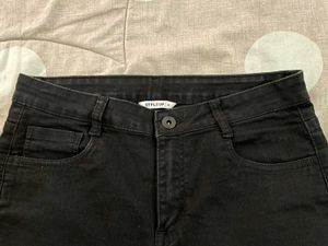 StyleUp Black High Waisted Skinny Jeans