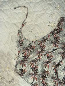 Floral Print One shoulder Tie-up Kurti