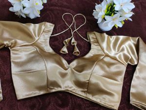 full sleeve backless blouse (padded)