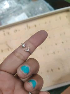 Dual Tone Siver Toe Ring