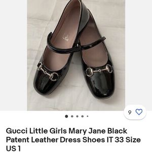 GUCCI BLACK MARY JANE FOR KIDS