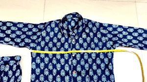 New Navy Blue Printed Co-ord Set