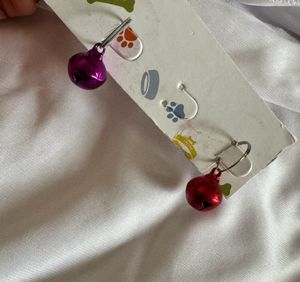 Vibrant Cat Collar Bells x2