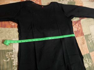 Embroidered Black Kurta Set