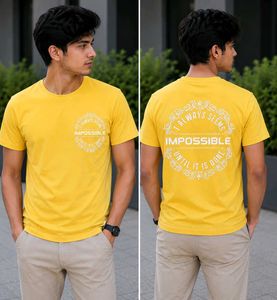 Bright Yellow Graphic T-Shirt (XL)