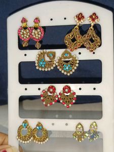 🆕 Daimand Earings ( 6 - Pair )