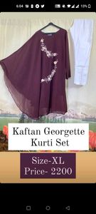 kaftan georgette kurti