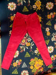 "Electric Fuchsia" coloured Corduroy Pants