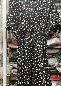Chic Polka Dot Midi Dress