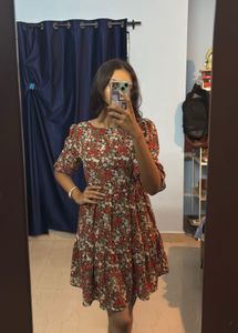 Floral Print Mini Dress