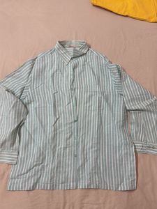 Striped Long Sleeve Button-Up Shirt