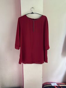 Maroon Kurta Top