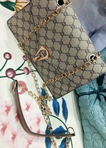 Designer Inspired Chain Shoulder Bag