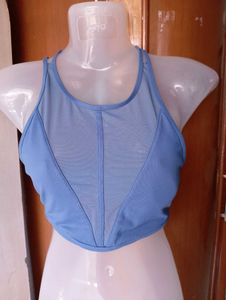 Blue Sports Bra