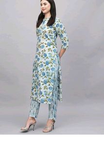 Floral Print Kurta with Pants size (S,xxl)