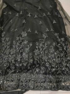 Embellished Black Net Lehenga Choli