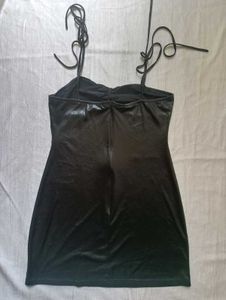 Sleek Black Mini Dress