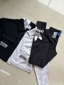 Adidas Colorblock Track Jacket &amp; Leggings Set