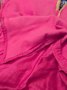Beautiful Embroidered Pink Kurta with dupatta