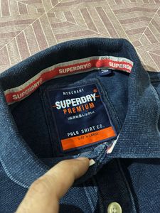 Superdry Men's Navy Polo T-Shirt