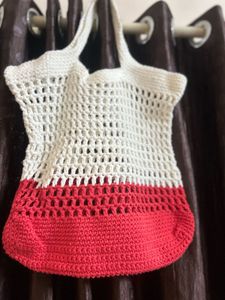 Boho Crochet Tote Bag