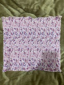 Lavender smocked Floral tube top