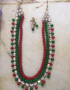 Festive Beaded Necklace Set