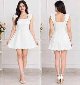 Elegant Floral Detail Mini Dress