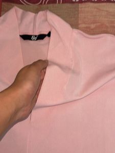 Pale Pink V-Neck Top