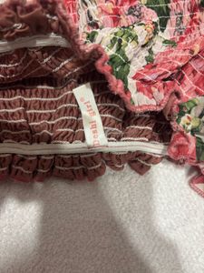 Korean Floral Mini Dress