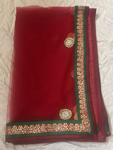 Beautiful Net And Brocade Lehanga With 2 Blouses