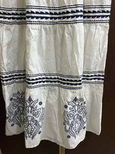 White Embroidered Kurta