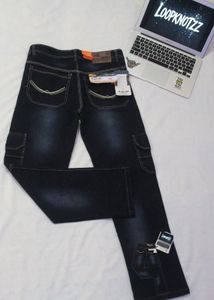Aayat Black Cargo Jeans