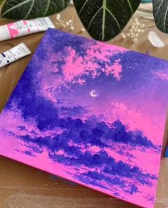 Purple Sky Painting