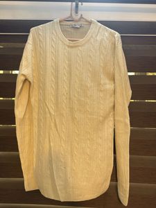 Cozy Cable Knit Cream Sweater