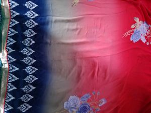 "DISCOUNT OFFER"Printed Saree With Blouse
