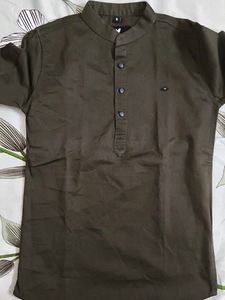Kid's Olive Green Kurta