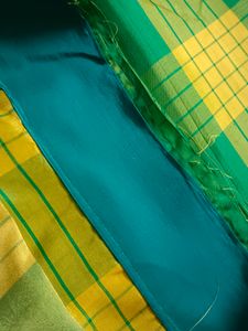 Green Nd Yellow Silk Saree