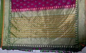 Beautiful Banarsee Kanchivaram hybrid saree