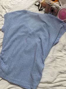 Light Blue Textured Top