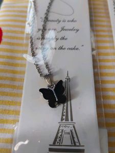 Malik Jewellery Butterfly Pendant Necklace